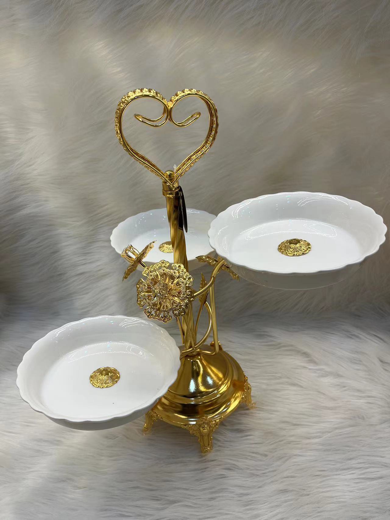 Cupcake Stand Luxury 3 Layer Fruit Plate for Cake Dessert Living Room | Kitchen, Dining & Bar | Dinnerware & Serving Dishes | Trays| Trays|1 Cupcake Stand Dessert Plate