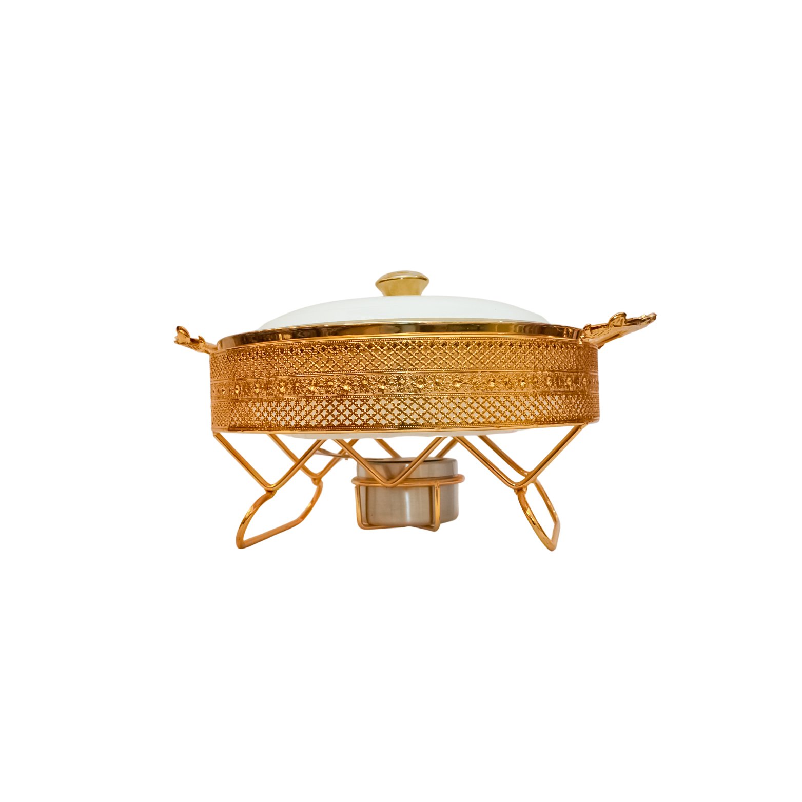 gold dish buffet hanging lid dinning stove,buffet servers and warming tray for wedding parties